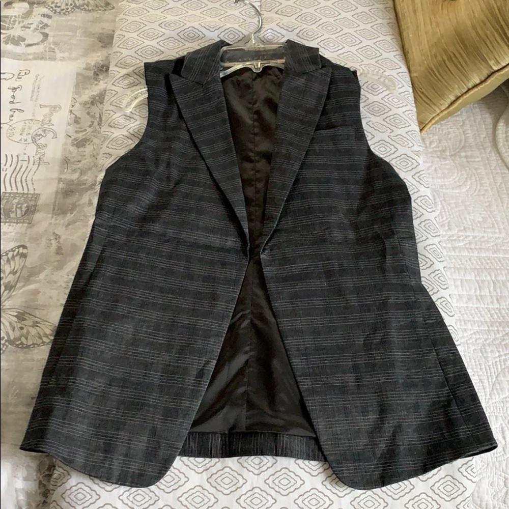 Theory Plaid Vest